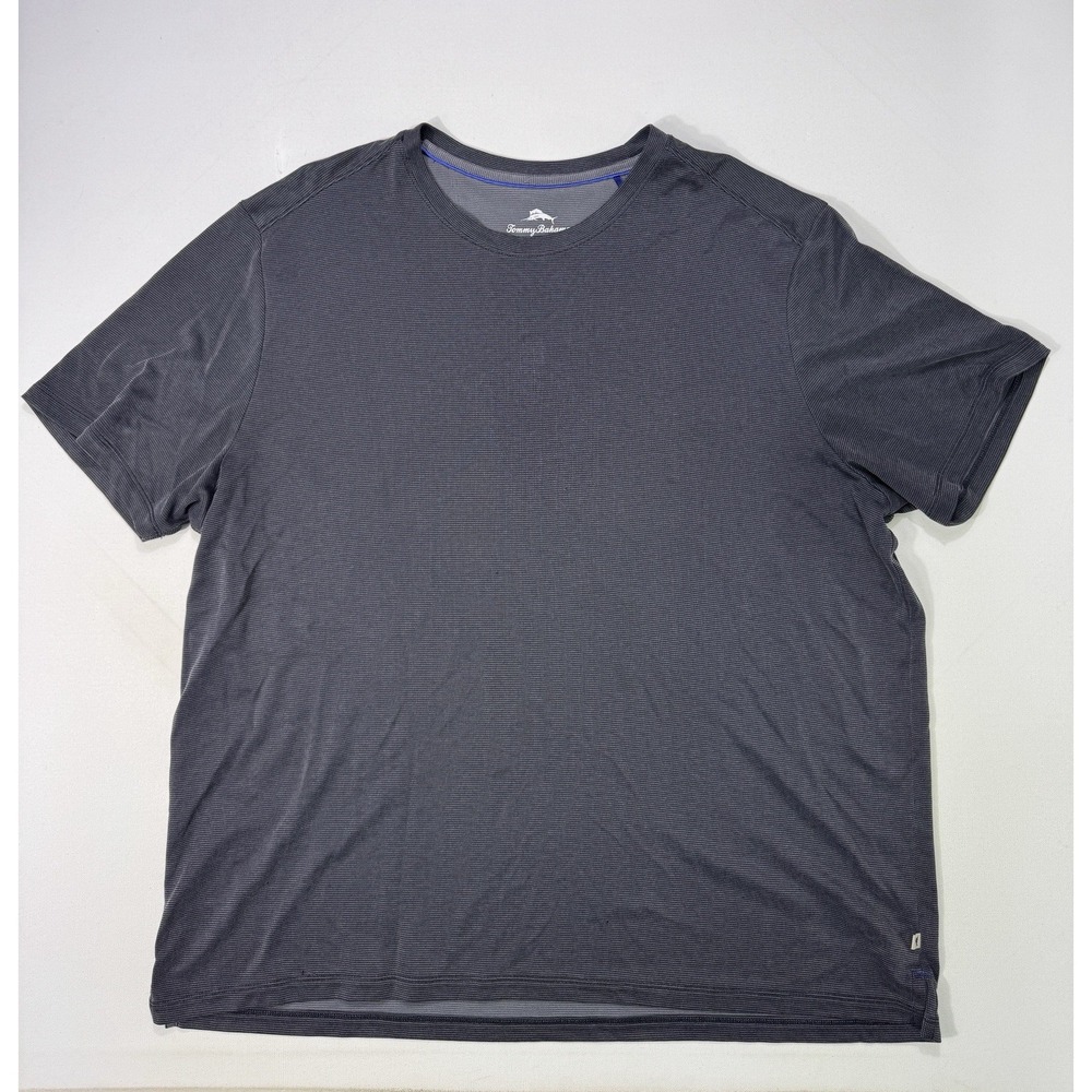 Tommy Bahama Mens 3XL Gray Tencel Modal Polyester Short Sleeve T-Shirt Summer